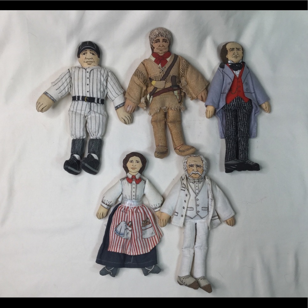 Vintage 1979 Hallmark Famous Americans Doll Set